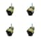 Service Caster 2 Inch Antique Brass Hooded 5/16 Inch Threaded Stem Ball Caster SCC, 4PK SCC-TS01S20-POS-WA-516-4 - alternate 1